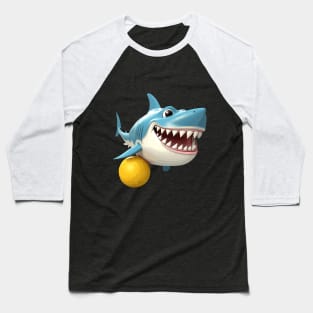 waterpolo shark cartoon Baseball T-Shirt